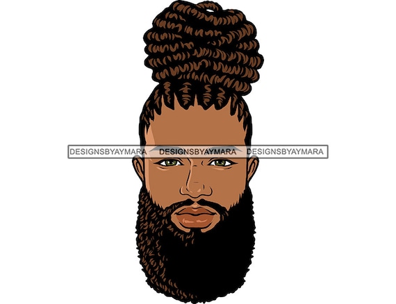 Coiffeur Afro Coupe De Barbe Afro Attrayant Homme Afro-américain