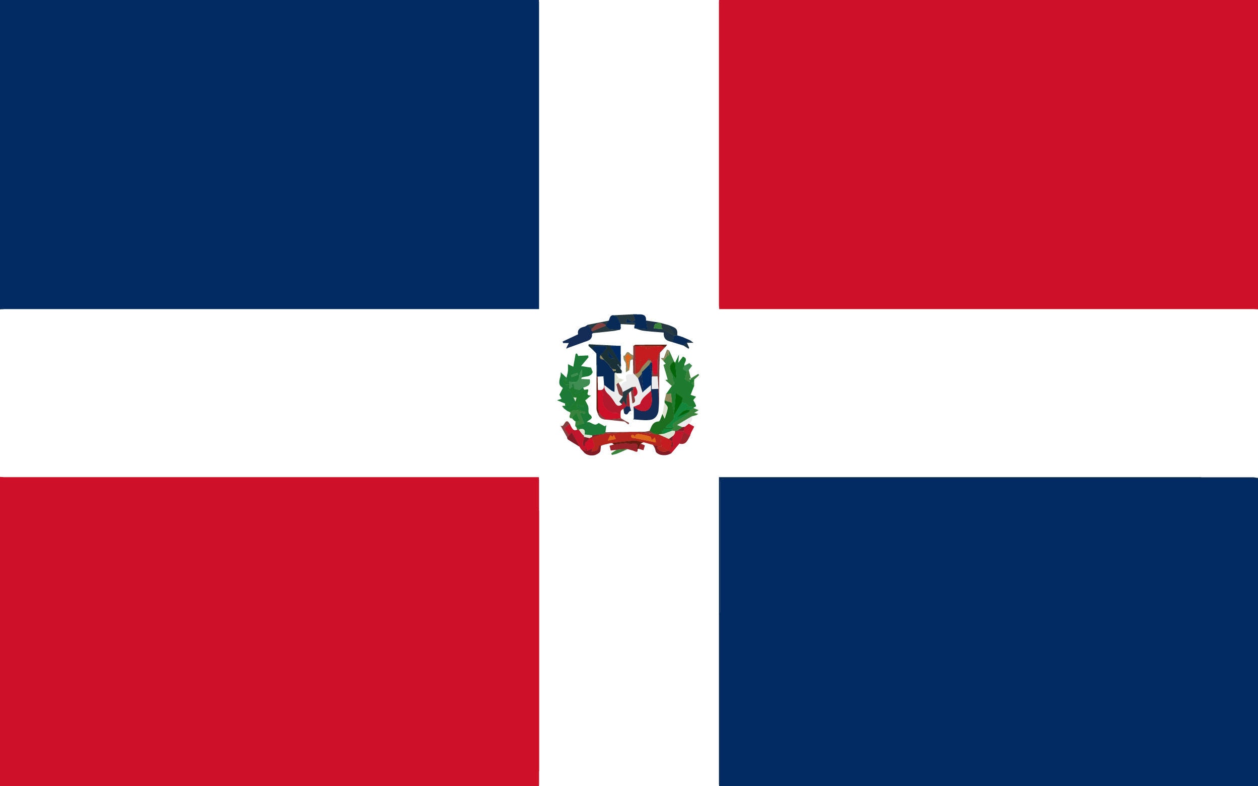 Dominican Republic Flag Printable - Printable Coloring Pages