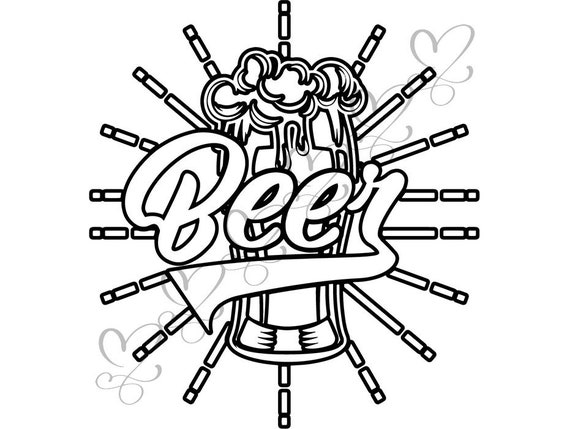 Beer Mug Logo Cerveza Delicious Recreational Drink Alcohol Etsy