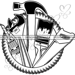 Toolbox  Wrench Screwdriver Repair Fix Handyman Hardware Tool Work .SVG .JPG.PNG Vector Clipart Cricut Silhouette Circuit Cut Cutting