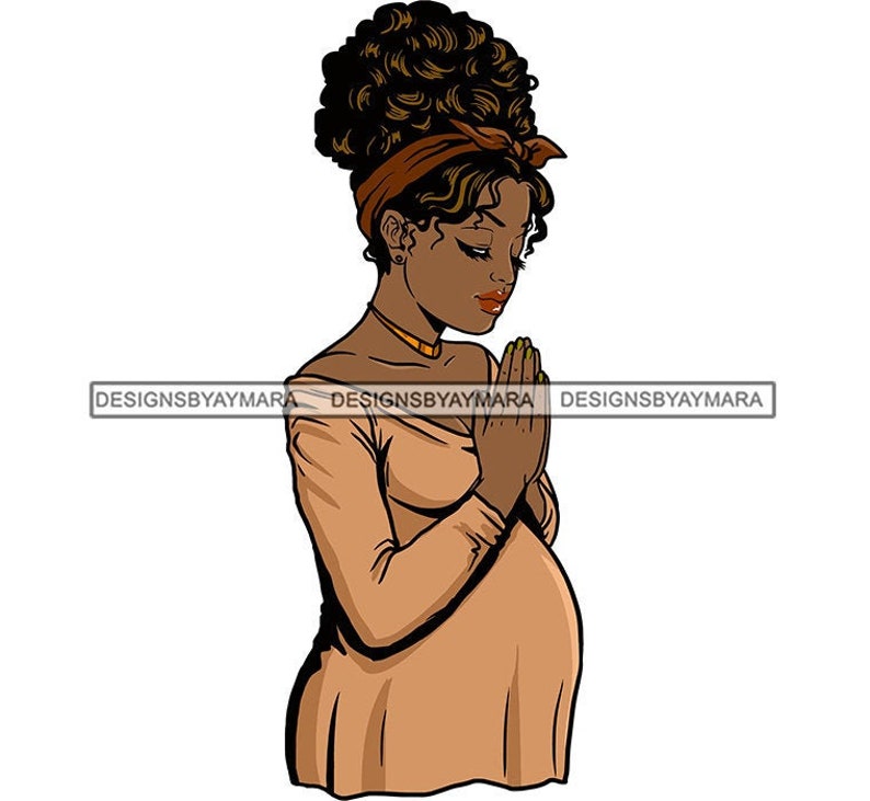 Download Pregnant Woman SVG Praying God With Faith Family Love Lady ...