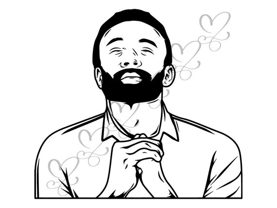 Black Man Svg Praying God Quotes Faith Spiritual Life Bible Etsy
