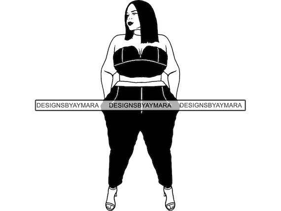 Download Thick Woman Bbw Sexy Big And Bougie Diva Sassy Classy Lady Etsy