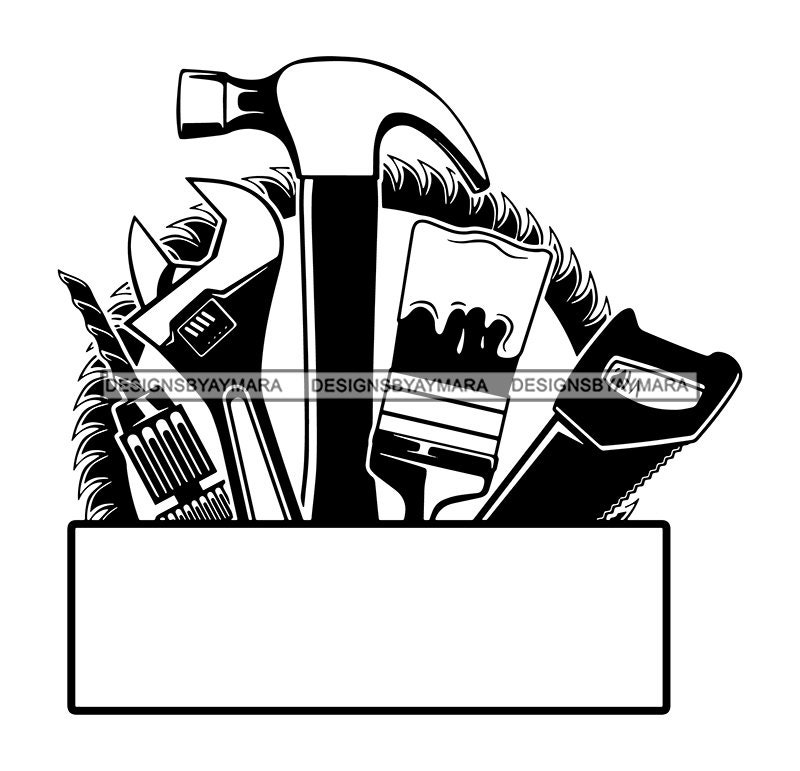 Craftsman Handyman Tool Kit Set Business Logo Mechanic Toolbox Etsy