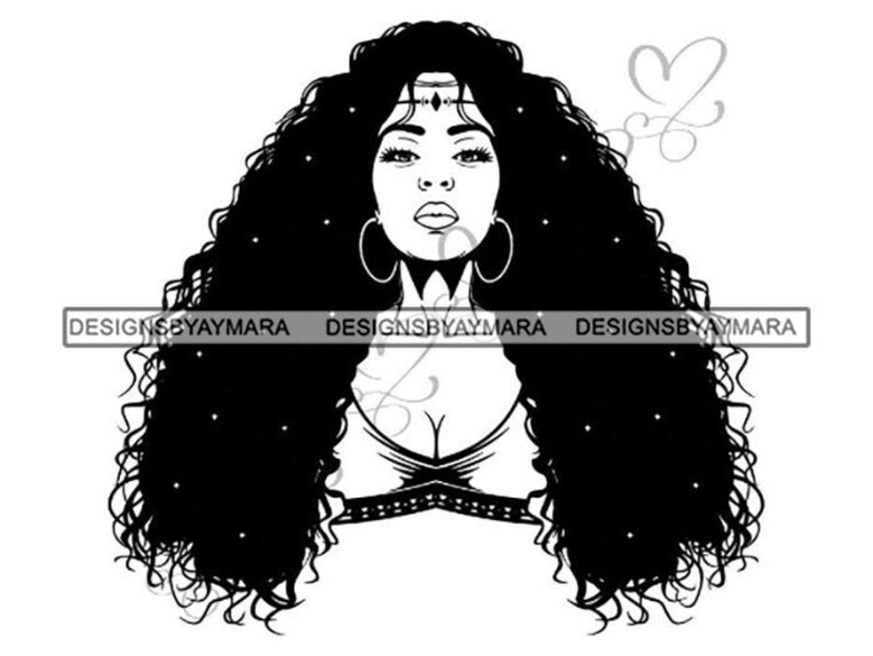 Download Afro Woman Svg Goddess Natural Hairstyle African American Lady | Etsy