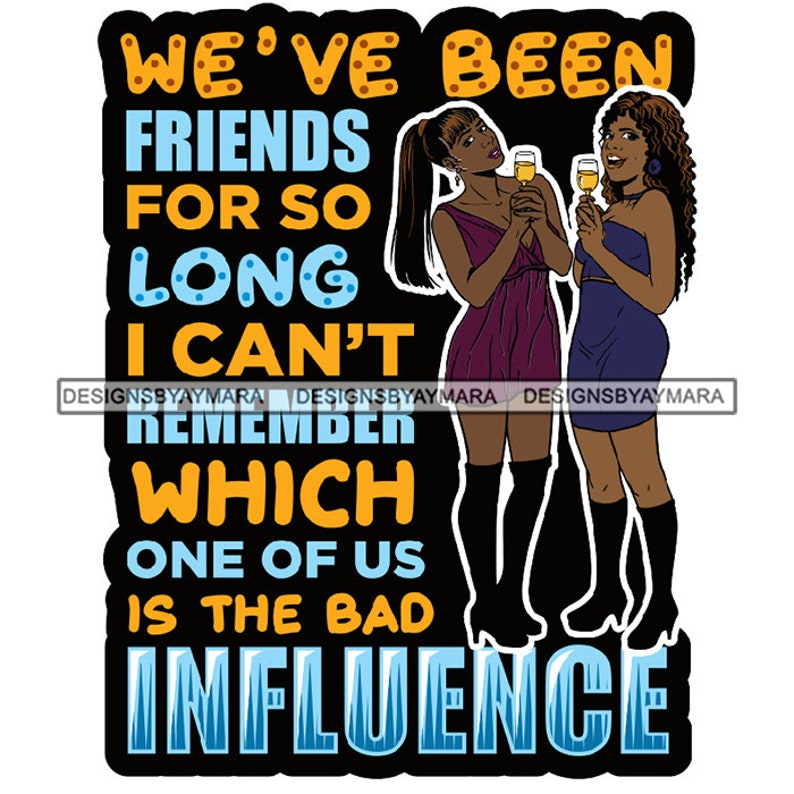 Download Bundle 9 Best Friends Forever SVG Afro Woman Sisters Buddy ...
