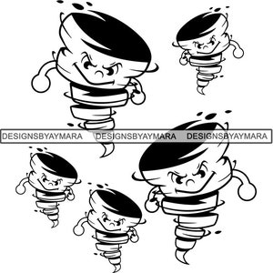 Hurrikan Saison Tornado Sturm wütend Wirbelwind Kunst Design Twirl Twister Zyklon Taifun Unglück. PNG SVG Clipart Vektor Cricut Schnitt schneiden