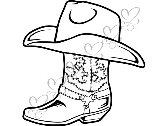 cowgirl hat and boots