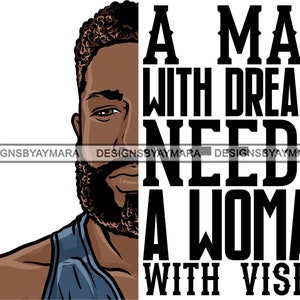 Atraente Homem Negro Barbudo Bonito Hipster Vida Citações Meio Rosto Cara Estiloso Bigode Close-up Macho Viril SVG PNG JPG Cricut Corte Corte