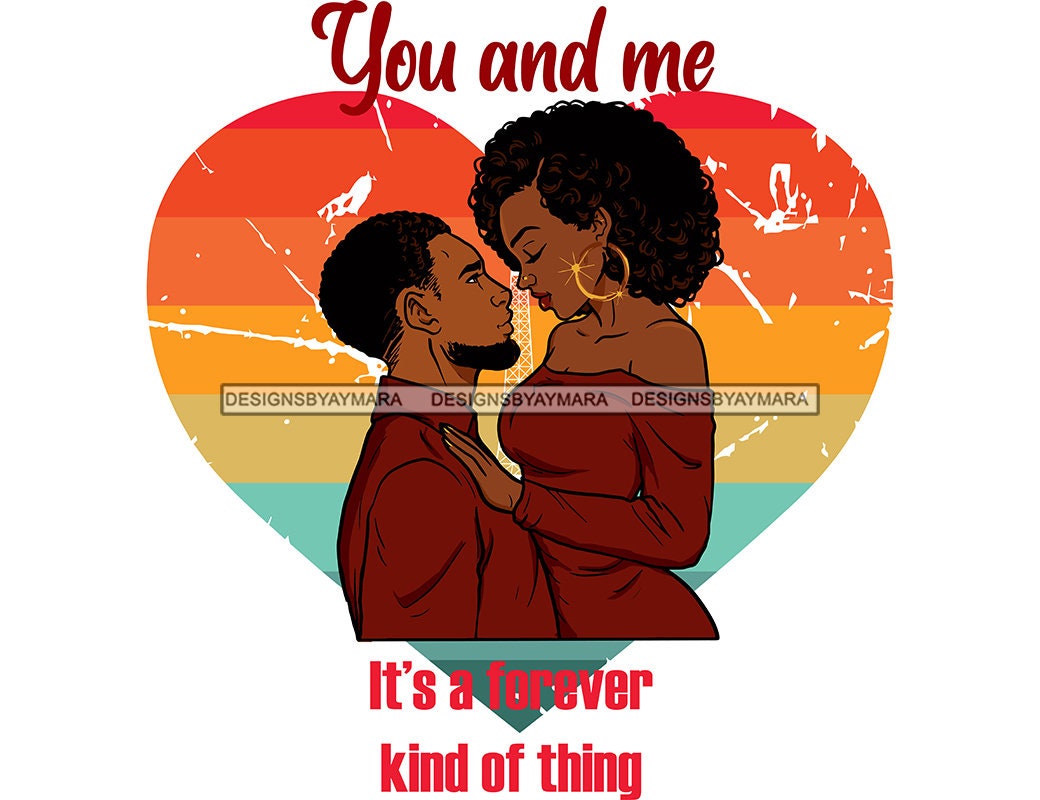 Valentine's Day Black Couple Relationship Goals Soulmate | Etsy
