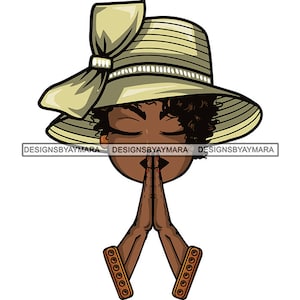 Afro Lola Praying Black Woman Church Lady Begging Pray Prayers God Lord Faith Religion SVG JPG.PNG Vector Clipart Cricut Circuit Cut Cutting