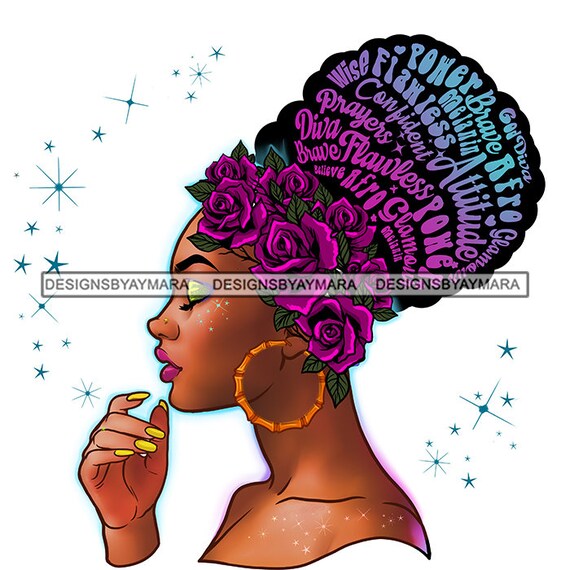 Afro Bun Puff Hairstyle Flawless Power Hair Quotes African - Etsy Canada Afro Bun Puff Hairstyle Flawless Power Hair Quotes African - Etsy Canada