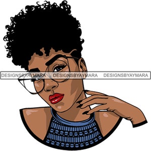 Melanin Popping Afro Woman SVG Pretty Nubian Queen  Black Girl Magic Curly Hairstyle Female Lady JPG. PNG Vector Clipart Circuit Cut Cutting