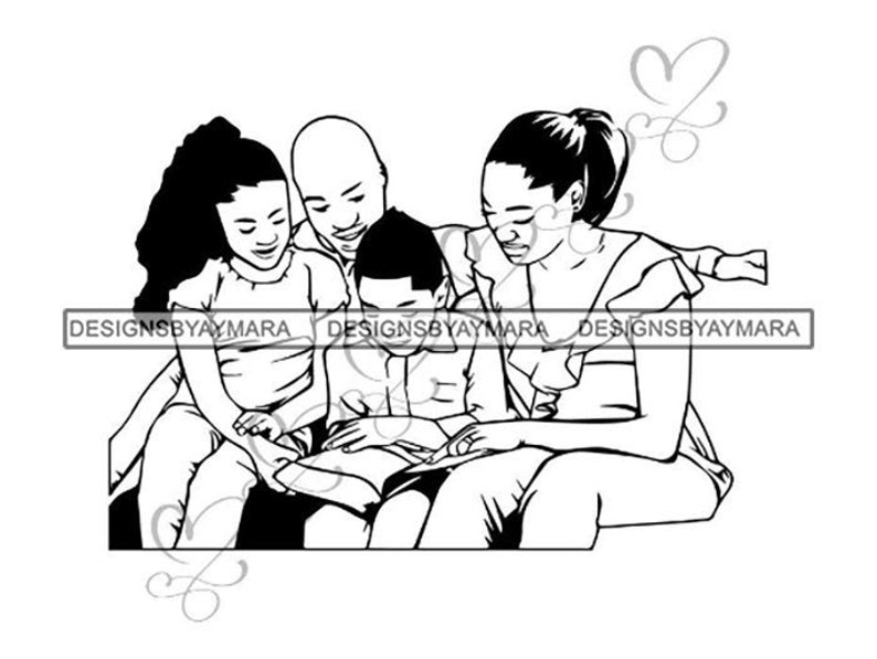 Reading Family Bible Baby African American Ethnicity Child - Etsy