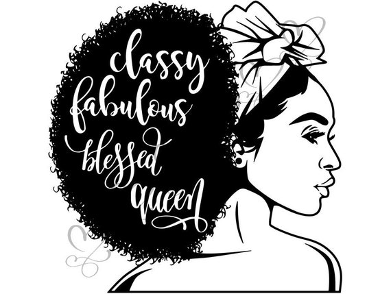 Afro Woman Svg Goddess Natural Hairstyle African American Lady Classy Diva Nubian Queen Svg Eps Png Vector Clipart Circuit Cut Cutting