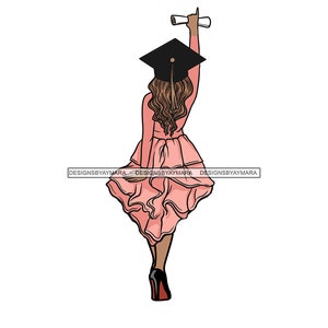 Graduation Cap Diplom Achievement Kleid Bildung College Zeremonie Studenten Erfolg Absolvent SVG JPG PNG Vektor Clipart Cricut Schneidedateien