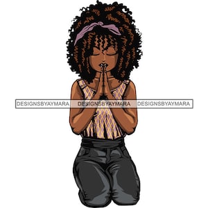 Woman Praying Black Lady Church Faith Begging Pray Prayers God Lord Faith Religion SVG JPG.PNG Vector Clipart Cricut Circuit Cut Cutting