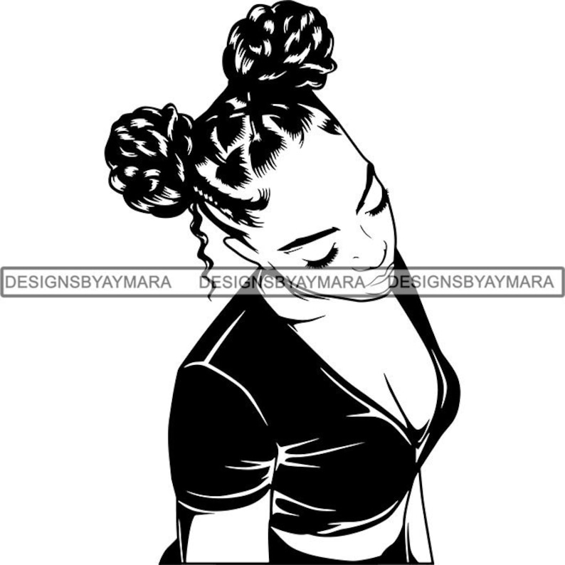 Download Black Woman SVG Braids Locs Dreads Hairstyle Beauty Salon ...