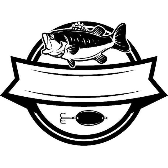 Sports Fishing Logo Catch Hook Bass Angling Hobby Gear ...