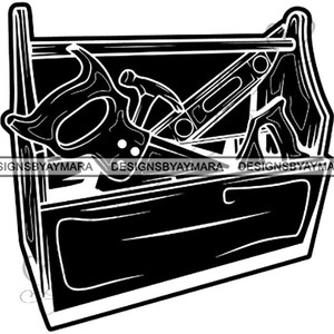 Toolbox  Wrench Screwdriver Repair Fix Handyman Hardware Tool Work .SVG .EPS .PNG Jpg Vector ClipartCricut Silhouette Circuit Cut Cutting