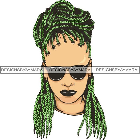 Black Woman Png Braids Locs Dreads Hairstyle Beauty Salon Nubian Melanin Queen Diva Female Jpg Png Vector Clipart Not For Cutting