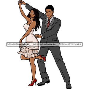 Paar dansen Stepper Step Dancing Chicago Style Retro Steppers Steeping Chitlin Circuit Ballroom SVG PNG JPG Print Cutting Vector Designs