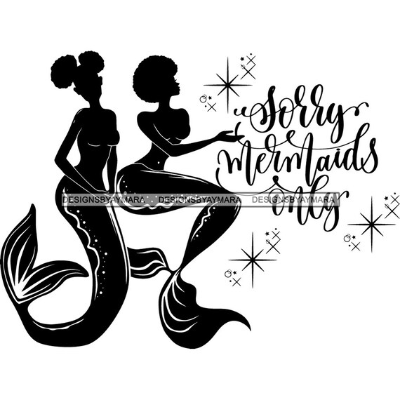 Black Afro Mermaid Woman Aquatic Creature Queen Nubian Goddess Etsy