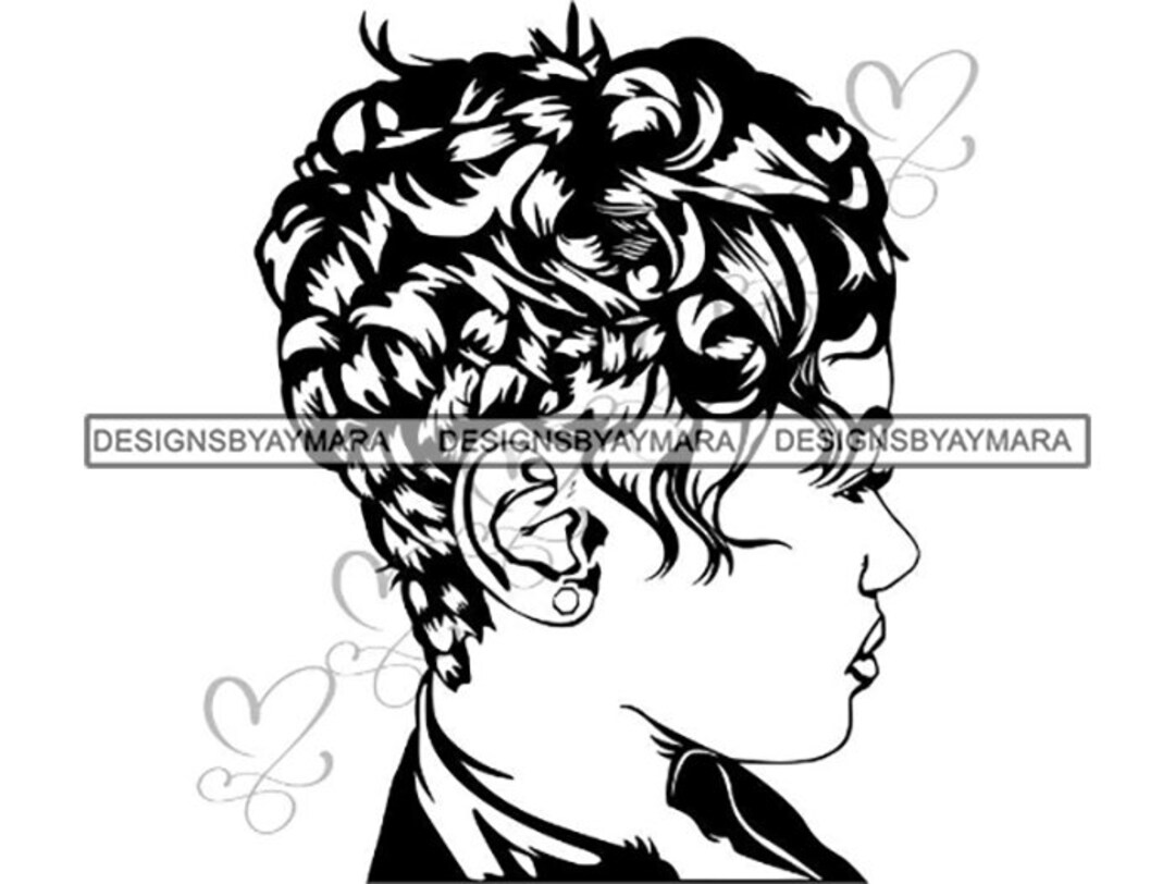 Woman Natural Hair Beauty Salon Hairstyle Spa Lady Nubian - Etsy Finland