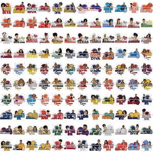 Pack Du Siècle ! 120 fichiers de coupe SVG Football avec licence commerciale inclus Football américain Collage Football Sports Vector