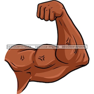 Biceps Bodybuilder Bodybuilding Workout Fitness Muscle Strong Hand Man Big Arms SVG JPG PNG Vector Clipart Cricut Silhouette Cut Cutting