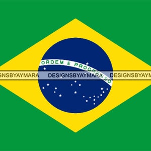 Brasilien Flagge Land National Nation Symbol Nationale Freiheit Karte. Svg. Eps. PNG Vektor Raum Clipart Cricut Silhouette Schaltung schneiden schneiden