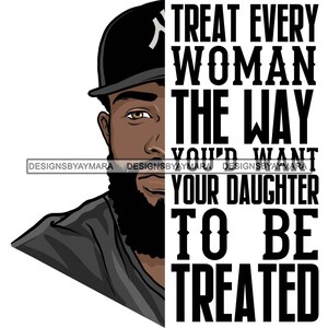 Atraente Homem Negro Barbudo Bonito Hipster Vida Citações Meio Rosto Cara Estiloso Bigode Close-up Macho Viril SVG PNG JPG Cricut Corte Corte