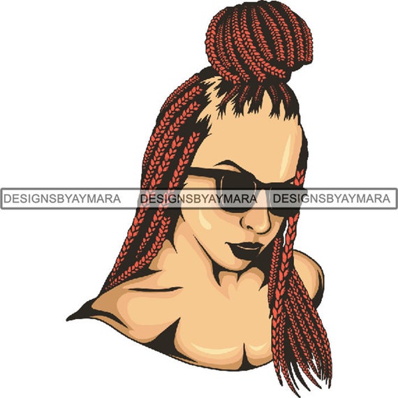 Download Black Woman PNG Braids Locs Dreads Hairstyle Beauty Salon ...