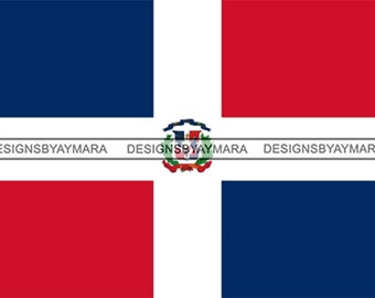 Dominican Republic Flag Country National Symbol National Freedom  .SVG .EPS .PNG Vector Clipart Circuit Cut Cutting
