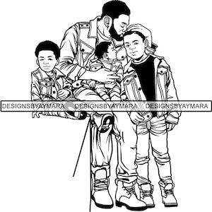 Día del Padre Papá Papá Papa Guía de Protección del Afecto amor verdadero. Svg. Eps. JPG Png Vector Clipart Cricut Silhouette Circuit Cut Cutting