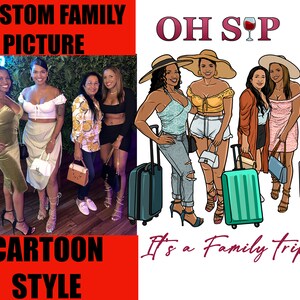 Family Of 4 Or Less Custom Graphic Designs Services Design Expert Custom Request Cartoon Character Portrait Business Logo Exclusive Rights