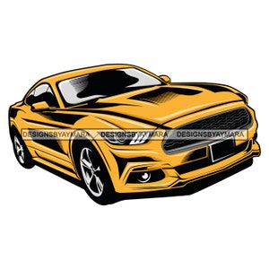 Muscle Car Historic Antique Old Classic Retro Transport Automobile Auto SVG EPS PNG Jpg Vector Clipart Cricut Silhouette Layered Cut Cutting