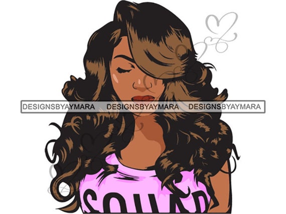 Afro Woman Png Color Design African-American Ethnicity Classy | Etsy