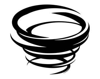Tornado Hurricane Twister Storm weather disaster Cyclone Nature Danger .SVG .EPS .PNG Vector Clipart Digital Download Circuit Cut Cutting
