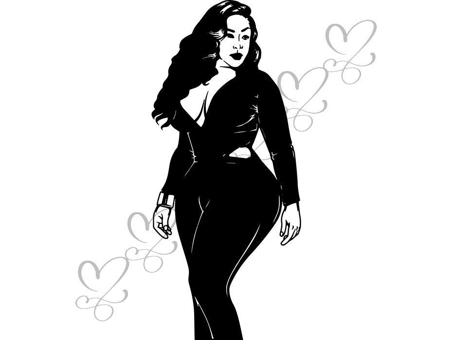 Black Sexy Thick Woman Svg Diva Sassy Classy Lady Nubian -2868