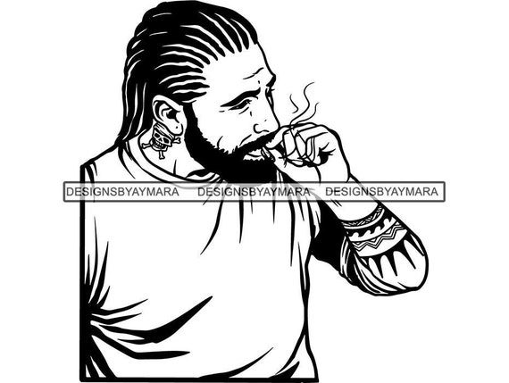 Download Free Man Smoking Weed Blunt Cannabis Medical Marijuana 420 Dope Pot Etsy SVG Cut Files
