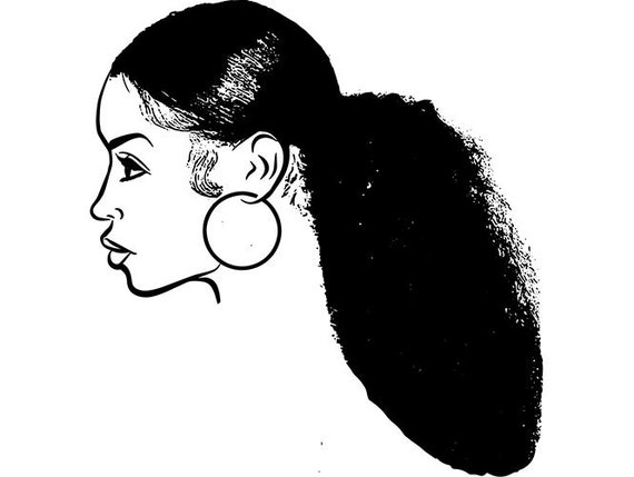 Black Woman Natural Hair African American Lady Nubian Queen Etsy