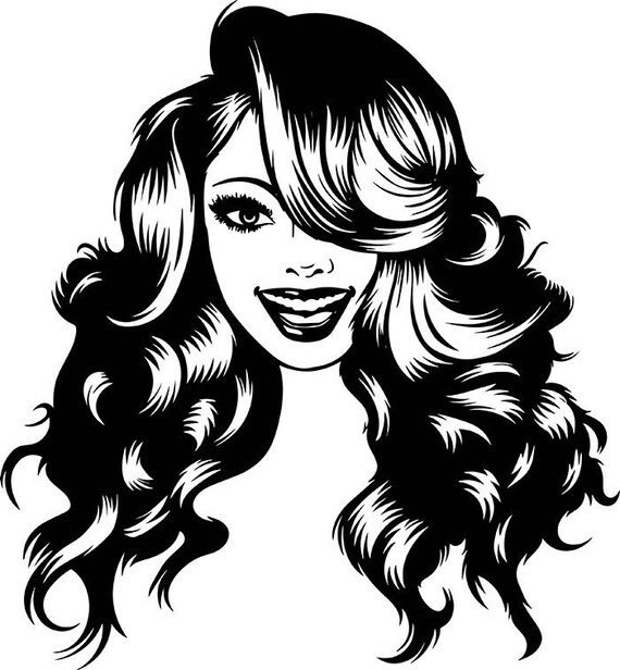 Black Woman Long Hairstyle Diva Quotes African American Nubian Etsy