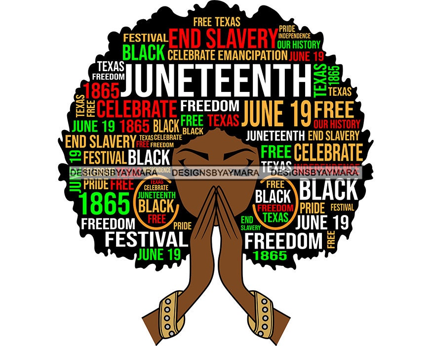 Juneteenth 1865 Fist Emancipation Freedom Day Celebration African ...