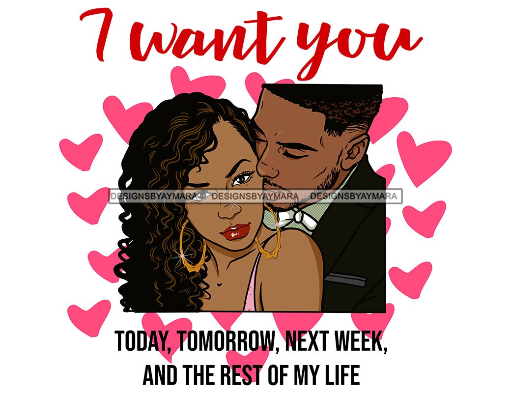 Valentine's Day Black Couple Relationship Goals Soulmate Etsy