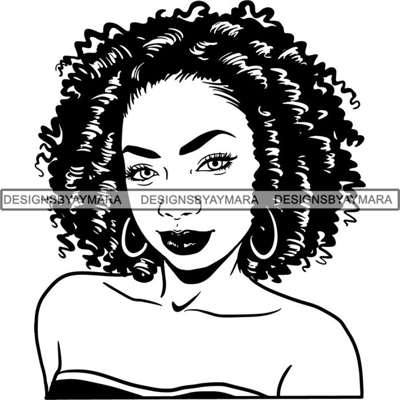 Download Afro Goddess SVG Woman Nubian Queen Fabulous Glamour ...