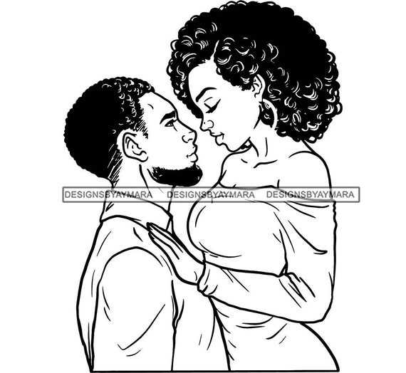 Afro Black Couple Relationship Goals Soulmates Lovely Team Etsy