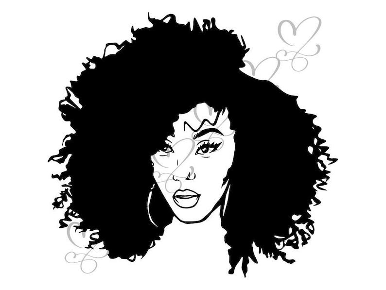 Download Black Woman .SVG Diva Classy Lady Nubian Queen Afro ...