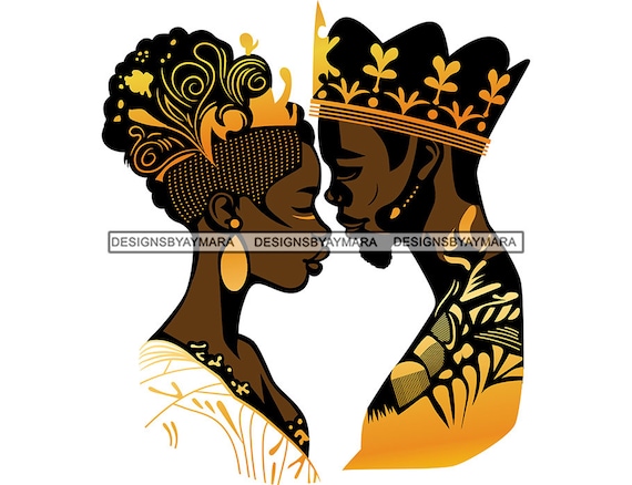 queenbeeink:queen-and-king-face-queen-king-black-king-color-couple