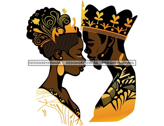 queenbeeink:queen-and-king-face-queen-king-black-king-color-couple